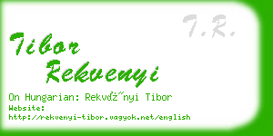 tibor rekvenyi business card